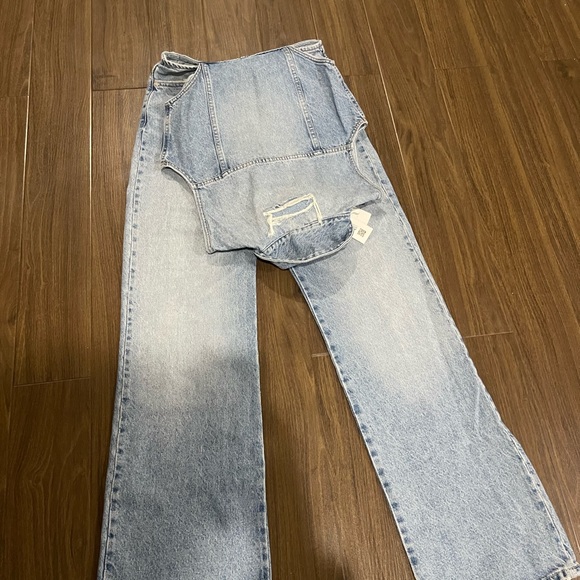 Zara blogger cut out denim jumpsuit - Picture 7 of 10